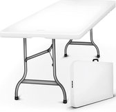 Table de jardin Sens Design plastique - table de camping pliante - blanc