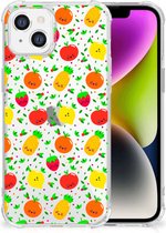 Telefoon Hoesje Geschikt voor iPhone 14 Case met transparante rand Fruits