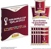 Boxed set van 1 hardcover album + 15 sleeves + 3 gratis sleeves van PANINI trading cards - World cup 2022