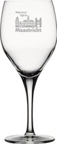 Gegraveerde witte wijnglas 34cl Maastricht
