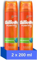 Gillette Scheergel Fusion5 - Ultra Sensitive - 200 ml - 2 stuks