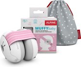 Alpine Muffy Baby -Casque antibruit premium pour bébé et tout-petit - Casque réglable avec sac de transport - SNR 23 dB - Rose