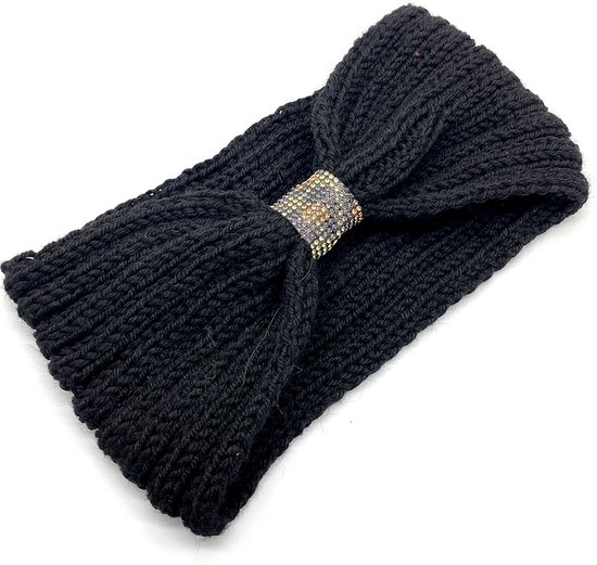 Hoofdband Dames Winter, 2 stuks hoofdbanden gebreid, haarband oorwarmers Elastisch, haarbanden verdikking hoofdband voor dames/vrouwen/meisjes