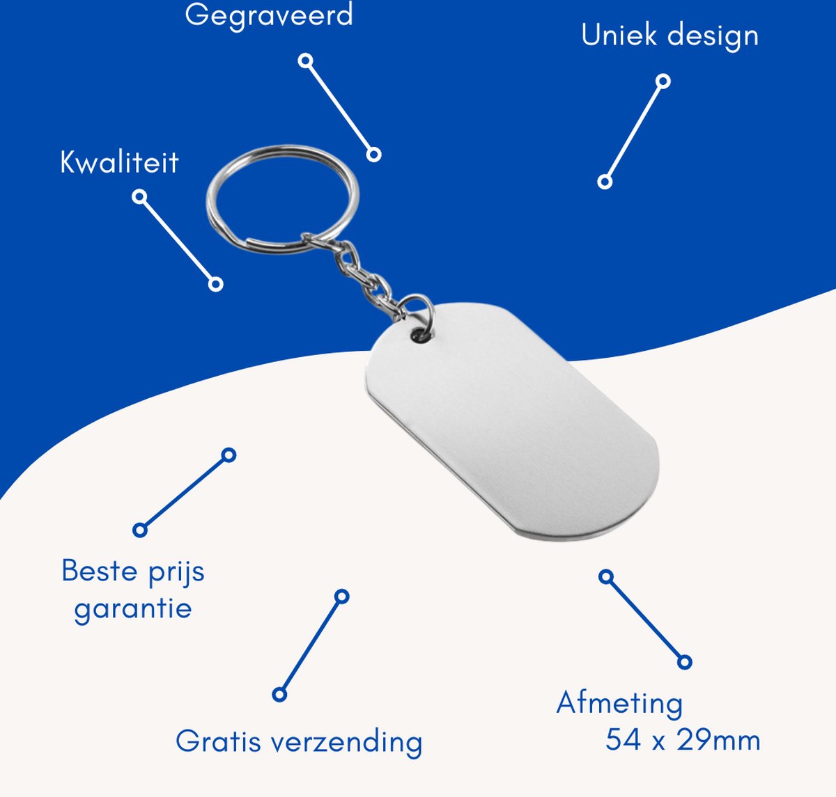 Ianulus Kapper sleutelhanger, 2 stuks kapper