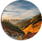 WallClassics - Dibond Muurcirkel - North Cascades National Park - 40x40 cm Foto op Aluminium Muurcirkel (met ophangsysteem)