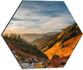 WallClassics - Dibond Hexagon - North Cascades National Park - 30x26.1 cm Foto op Hexagon (Met Ophangsysteem)