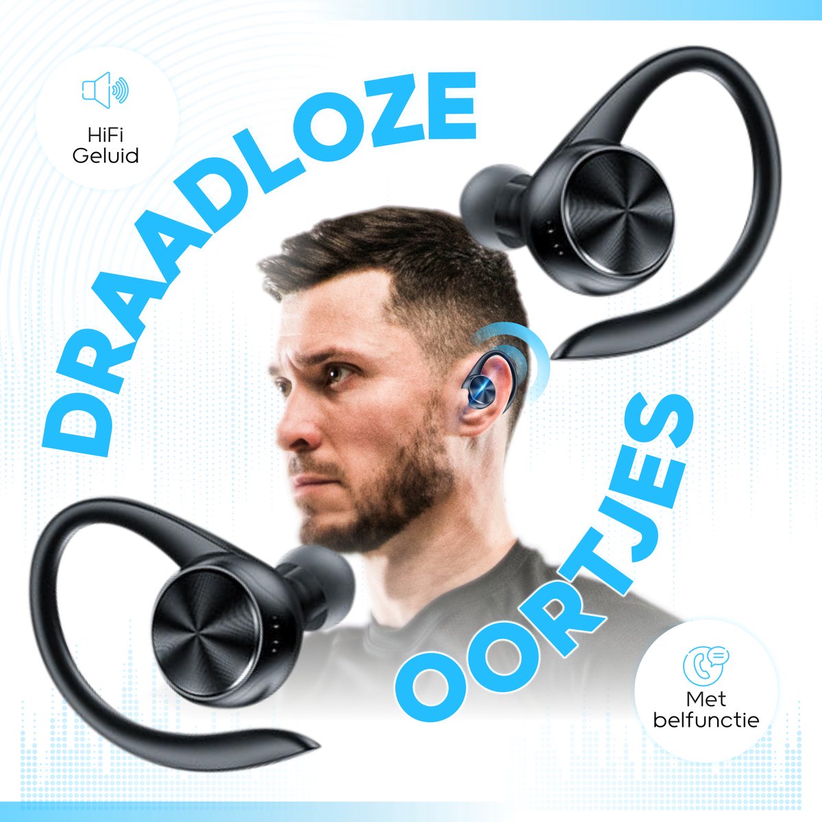 Double MM100Z Draadloze oordopjes Bluetooth Oordopjes Sport Oordopjes Sport...