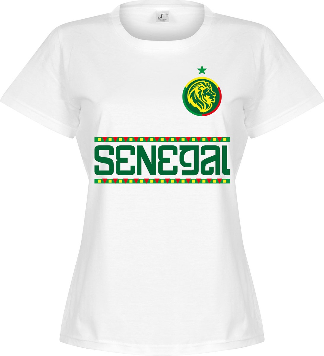 1092x1200.jpg Senegal Dames Team T-Shirt - Wit - S - Afbeelding 1