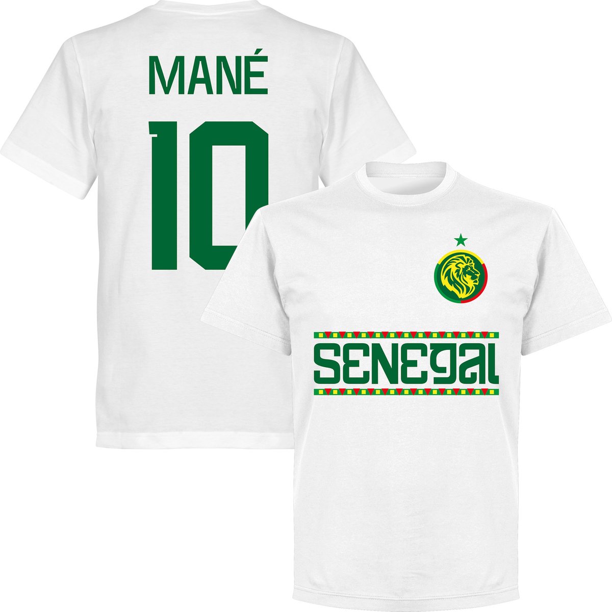 1200x1200.jpg Senegal Mané 10 Team T-Shirt - Wit - Kinderen - 98 - Afbeelding 1