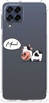 Coque arrière en silicone Coque Samsung Galaxy M53 avec bord transparent Vache