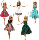 Isa's Friends® Poppenkleertjes - 5 Outfits voor poppen - Geschikt voor o.a Barbie - Setje 'Emma'