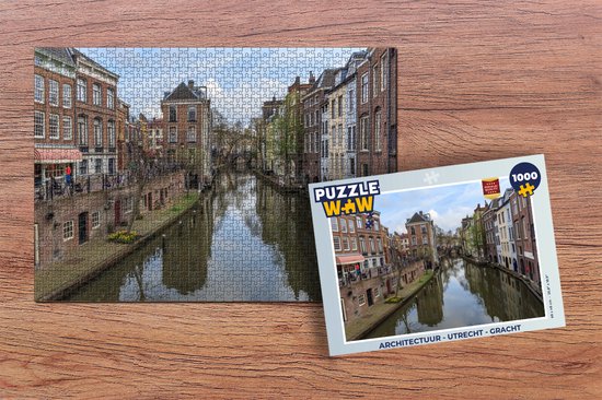 Puzzle Architecture - Utrecht - Canal - Puzzle - Puzzle 1000 pièces adultes - Cadeaux Sinterklaas - Sinterklaas pour les grands enfants