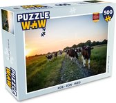 Puzzel Koeien - Zon - Weg - Legpuzzel - Puzzel 500 stukjes