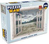 Puzzel Doorkijk - Steiger - Berg - Legpuzzel - Puzzel 1000 stukjes volwassenen