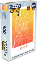Puzzel Stadskaart - Venlo - Nederland - Geel - Legpuzzel - Puzzel 500 stukjes - Plattegrond