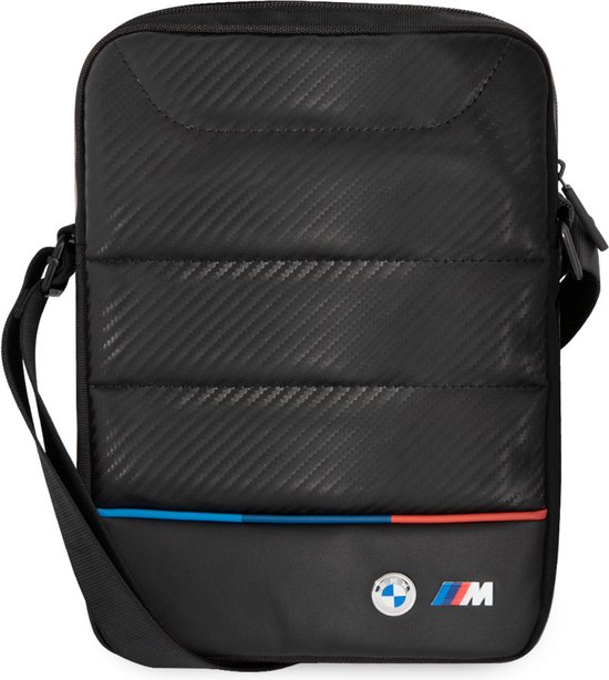 Foto: Bmw carbon tricolor tablet tas geschikt voor scherm tot 10 inch zwart