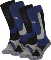 Xtreme unisex ski sokken - Blauw - 4-PACK - 39/42 -