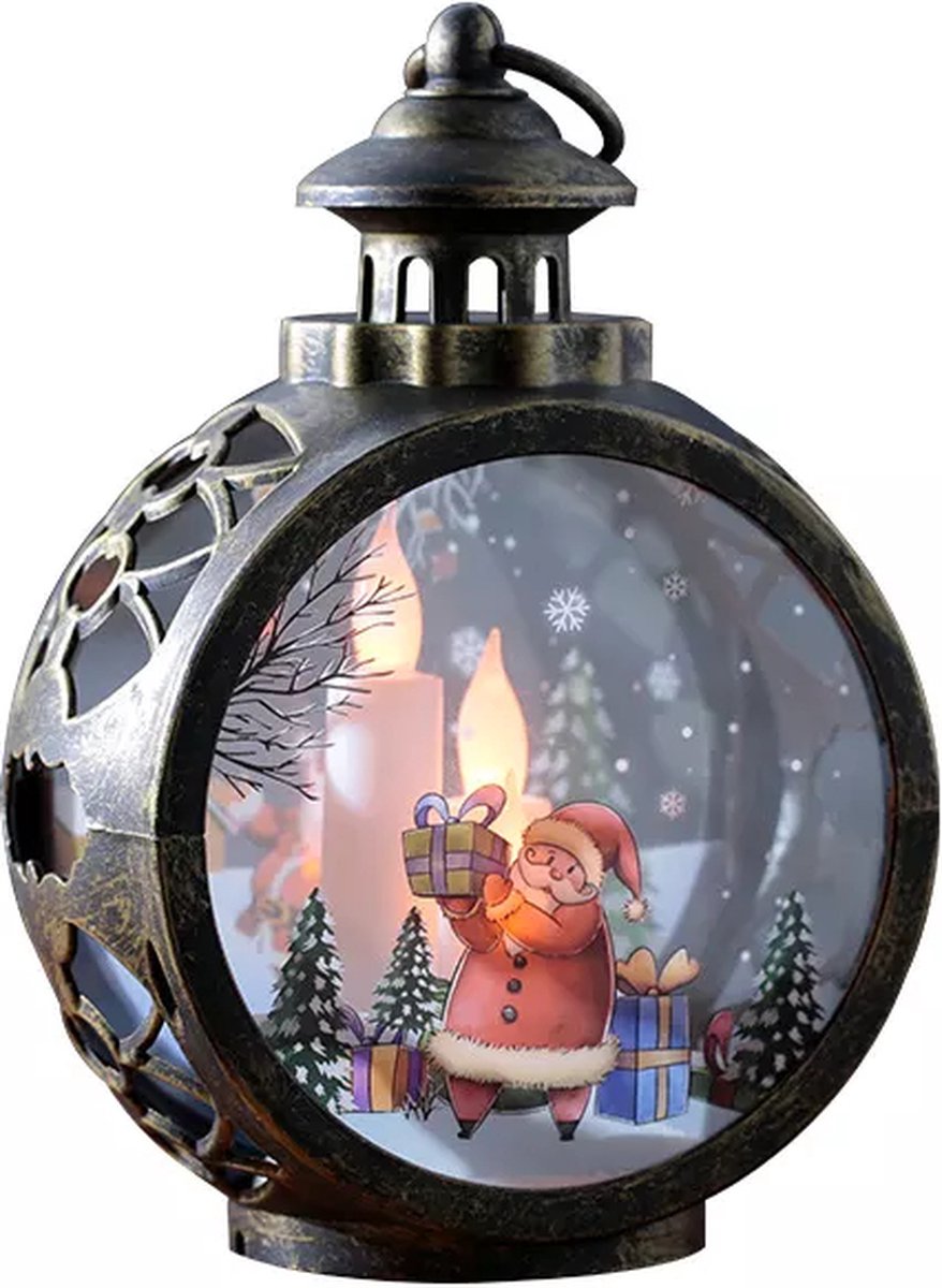 Kerstverlichting Lantaarn Kerstman Sfeerverlichting Decoratief