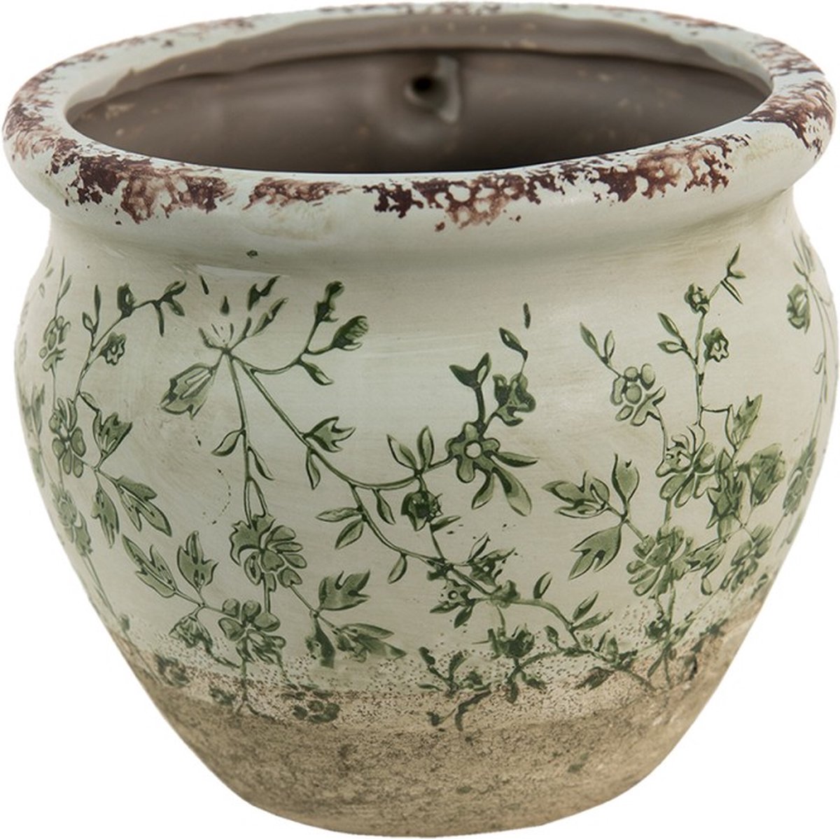SOENDGEN Bloempot Basel Keramiek wit 19 cm H 18 cm kopen