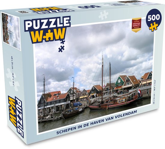 Puzzel Schepen in de haven van Volendam - Legpuzzel - Puzzel 500 stukjes |  bol.com