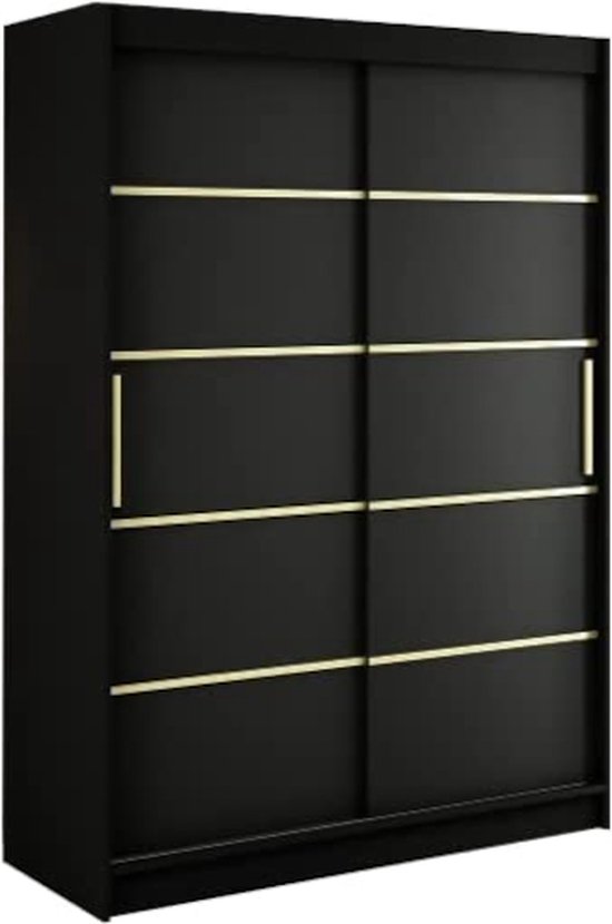 InspireMe Armoire avec 2 portes coulissantes, Style moderne, Une