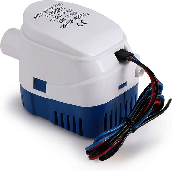 Luocute Bilge-Pumpe 12V - 1110 GPH, 45W Mit Überhitzungsschutz