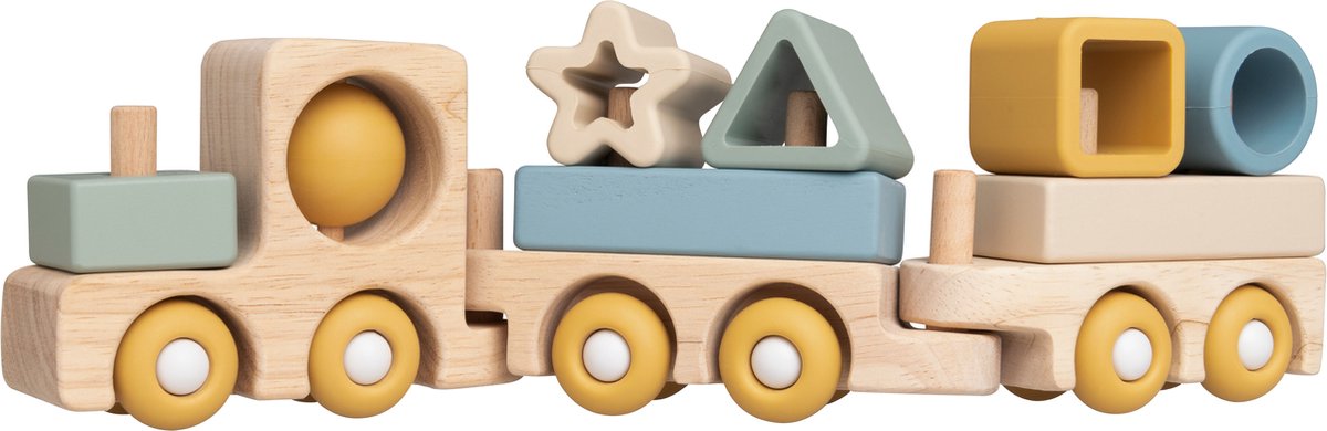 Baby's Only Houten speelgoedtrein - Swirl - Baby's Only