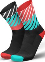 Incylence Running Sock Diagonals Black Inferno