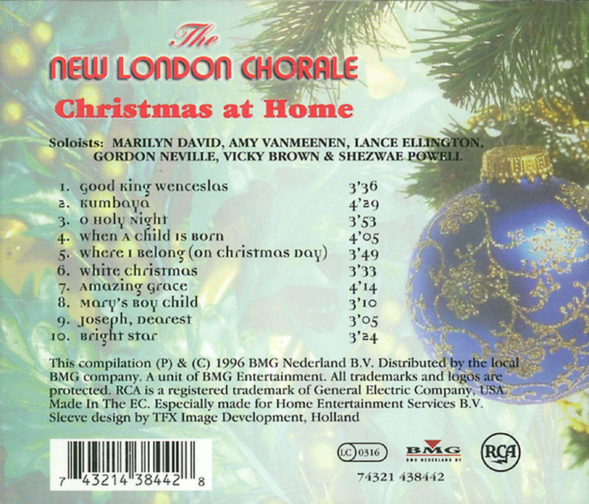 The New London Chorale Christmas At Home, The New London Chorale CD (album) Muziek