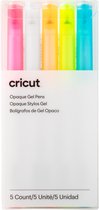 Cricut Dekkende Gelpennen – Roze, Oranje, Wit, Geel en Blauw (5 stuks)