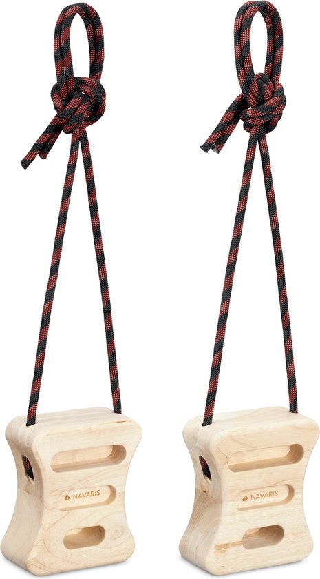 Navaris Set de deux planches à suspendre en bois - 2x Planche d'entraînement  pour