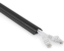 Nedis Kabelmanagement - Buis - 1 Stuks - Maximale kabeldikte: 12 mm - PVC - Zwart