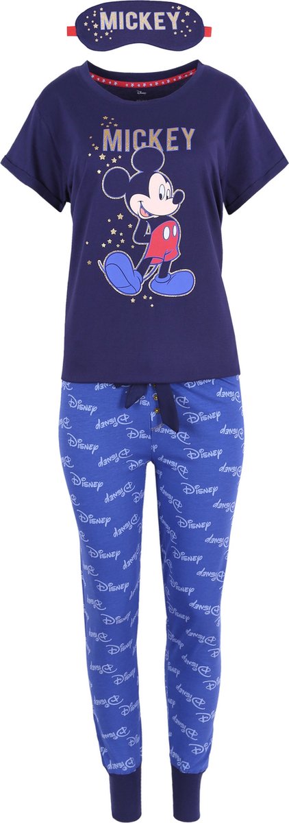 DISNEY Mickey Mouse - Marineblauwe pyjama + hoofdband / XS