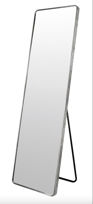 Luxaliving Passpiegel Zilver - Metaal - Passpiegel 160x50cm - Staande  spiegel met... | bol.com