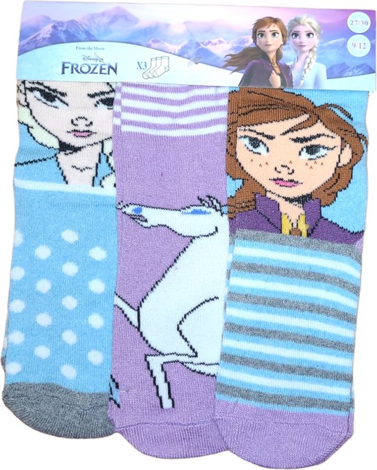 Disney Frozen- sokken Disney Frozen - 3 paar - Meisjes - maat 23-26