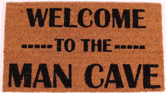 Welcome To The Man Cave - Deurmat