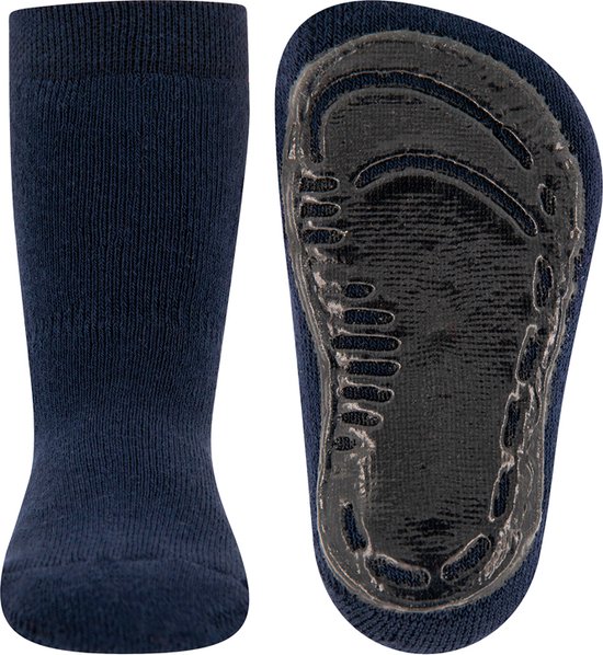 Antislip sokken effen donkerblauw-39/42