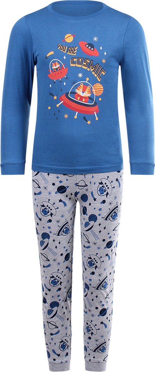 Hele gave jongens pyjama COSMIC van het bekende merk PEBBLE STONE maat 104