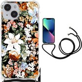 Case Geschikt voor iPhone 14 Dark Flowers