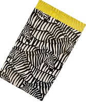 Cadeauzakjes Zebra Print Goud - 7x13cm