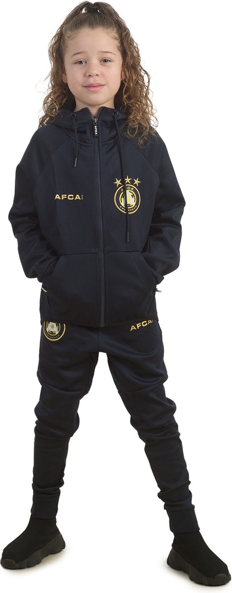 Tracksuit AFCA Navy Gold kids - tracksuit - trainingspak - voetbalkleding - kinderkleding - sport - afca - ajax - amsterdam
