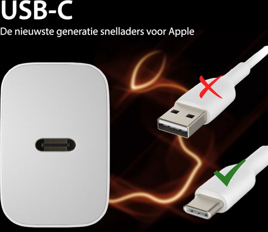 USB C Adapter - Snellader Geschikt voor Samsung - Oplader - - Super Fast Charge -... | bol.com