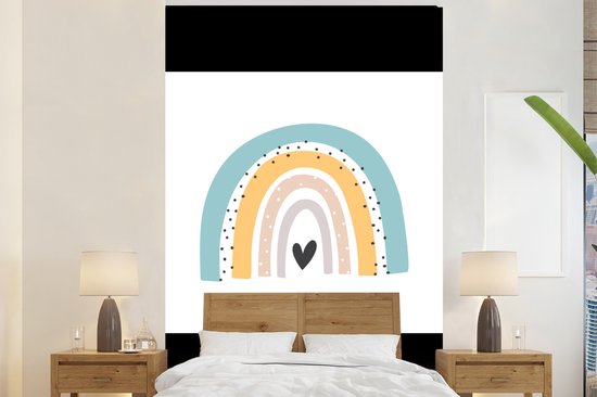 Fotobehang eenhoorn regenboog kinderkamer meisjes muurbehang