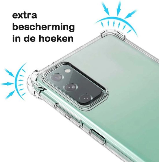 Coque en siliconen hoesje TPU antichoc transparente Smartphonica Samsung Galaxy A52 avec pare-chocs / coque arrière