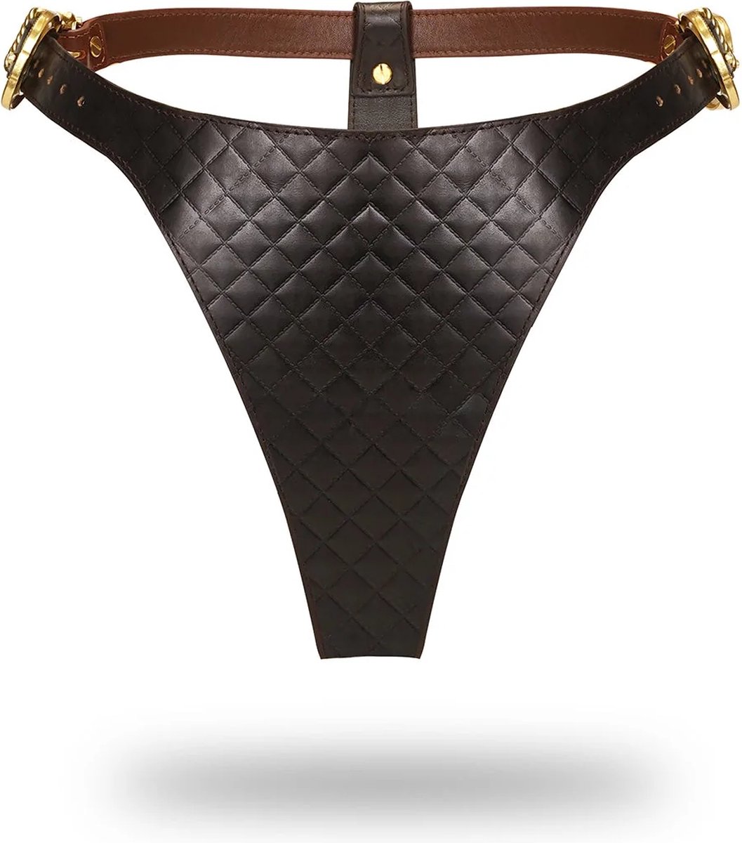 Liebe Seele The Equestrian Leather High Rise Thong | leren string