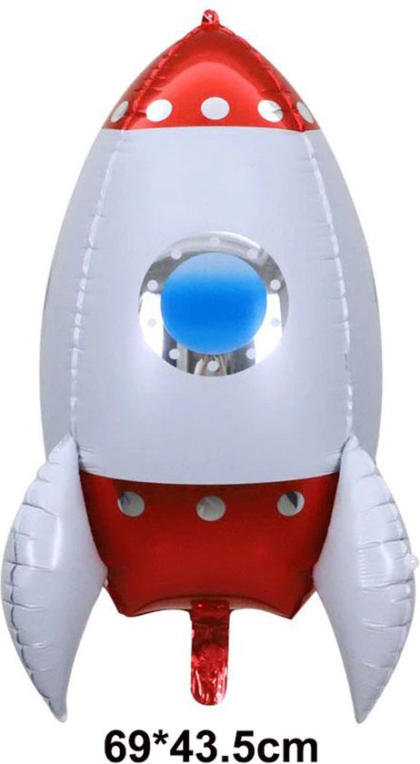 Reuze ballon Raket | Rocket | Cadeau | Mega ballon XXL | Feest | Ruimtevaart