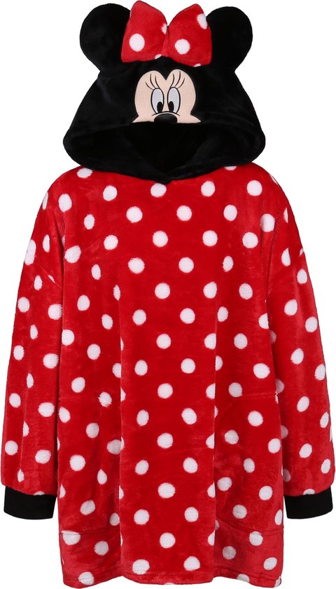 Disney Minnie Mouse - Meisjes Sweatshirt / badjas / hooded deken, Snuddie / 104-116