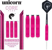 Unicorn Core Plus Rubberised Pink - Dartpijlen - 22 Gram