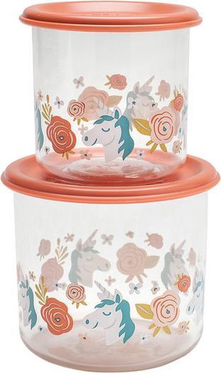 Sugarbooger - Lunch Snack Containers Large - Unicorn