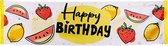 Boland - Bannière polyester Fruit ' Happy Birthday' - Tropical